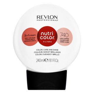 Revlon Professional Nutri Color Filters 3in1 Cream negovalna maska z barvnimi pigmenti za poživitev barve 740 Light Copper 240 ml