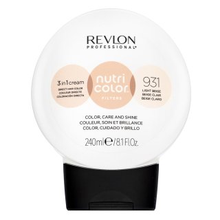 Revlon Professional Nutri Color Filters 3in1 Cream negovalna maska z barvnimi pigmenti za poživitev barve 931 Light Beige 240 ml