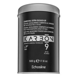 Echosline Karbon 9 Dust-Free Bleaching Powder with Charcoal prašek za posvetlitev las 500 g