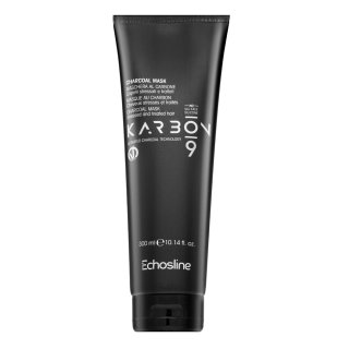 Echosline Karbon 9 Charcoal Mask maska za barvane, kemično obdelane in posvetljene lase 300 ml
