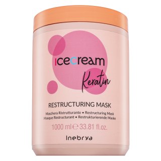 Inebrya Ice Cream Keratin Restructuring Mask krepilna maska s keratinom 1000 ml