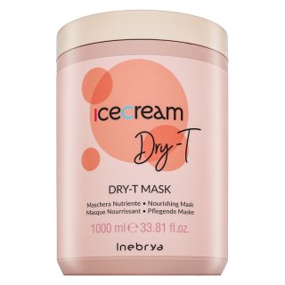Inebrya Ice Cream Dry-T Dry-T Mask vlažilna maska za suhe in krhke lase 1000 ml