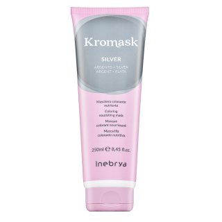 Inebrya Kromask Coloring Nourishing Mask negovalna maska z barvnimi pigmenti za platinasto blond in sive lase Silver 250 ml