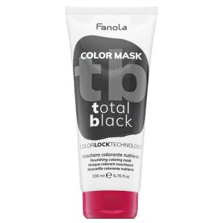 Fanola Color Mask negovalna maska z barvnimi pigmenti za poživitev barve Total Black 200 ml