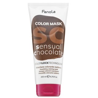 Fanola Color Mask negovalna maska z barvnimi pigmenti za poživitev barve Sensual Chocolate 200 ml