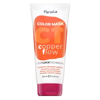 Fanola Color Mask negovalna maska z barvnimi pigmenti za poživitev barve Copper Flow 200 ml