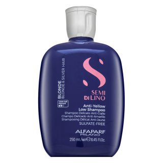 Alfaparf Milano Semi Di Lino Blonde Intense Anti-Yellow Low Shampoo nevtralizacijski šampon za svetle lase 250 ml