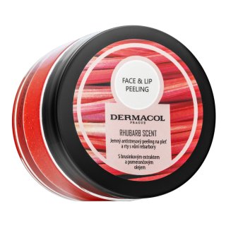 Dermacol Face & Lip luščenje Peeling Rhubarb Scent 50 ml