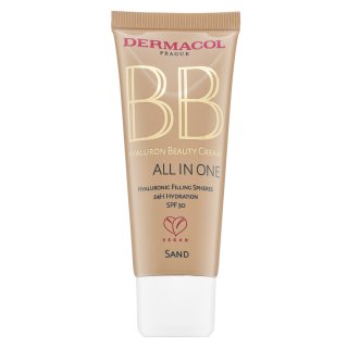 Dermacol All in One Hyaluron Beauty Cream Krema BB z vlažilnim učinkom 01 Sand 30 ml
