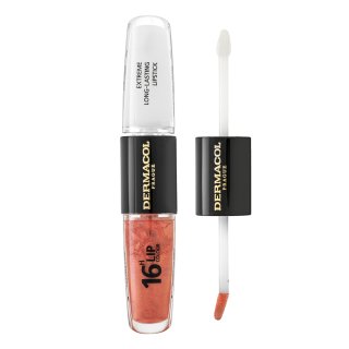 Dermacol 16H Lip Colour Extreme Long-Lasting Lipstick dolgotrajna dvofazna barva za ustnice in sijaj No. 05 8 ml