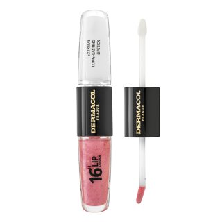 Dermacol 16H Lip Colour Extreme Long-Lasting Lipstick dolgotrajna dvofazna barva za ustnice in sijaj No. 11 8 ml