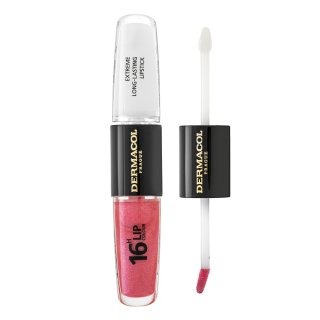 Dermacol 16H Lip Colour Extreme Long-Lasting Lipstick dolgotrajna dvofazna barva za ustnice in sijaj No. 15 8 ml