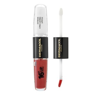 Dermacol 16H Lip Colour Extreme Long-Lasting Lipstick dolgotrajna dvofazna barva za ustnice in sijaj No. 35 8 ml